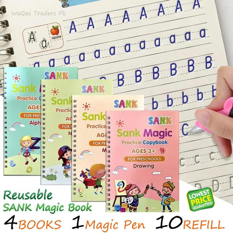 🎨 Magic Water Book Painting Drawing Coloring Board Book with Magic Water Pen